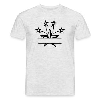 Shining star - Men's T-Shirt - heather grey - Front - AI Model Male 178 dark (178cm)
