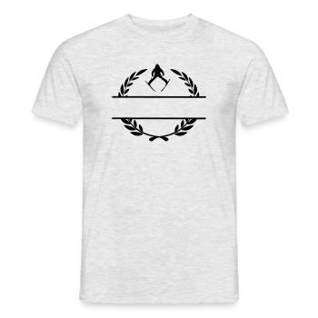 Lorbeerkranz 13 - Männer T-Shirt - Grau meliert - Vorne - AI Model Male 178 dark (178cm)
