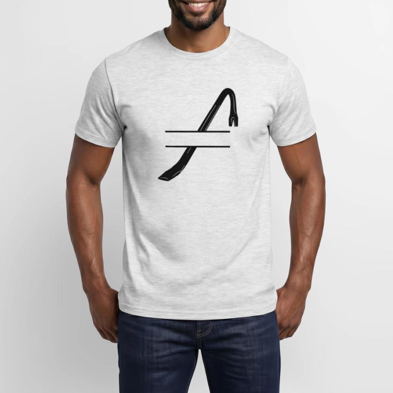 Einbruchslogo Brechstange oder Brechstange Männer T-Shirt