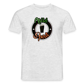 Irish Spirit - T-shirt homme - gris chiné - Devant - AI Model Male 178 dark (178cm)