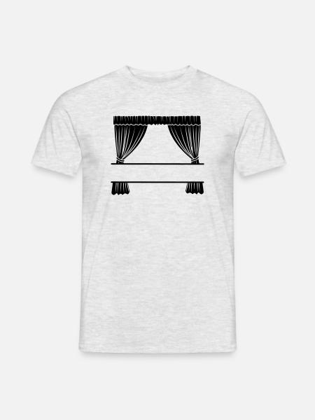 Curtains with recess - Men's T-Shirt - heather grey