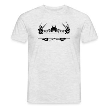 Ackerbau Traktor Getreideanbau - Männer T-Shirt - Grau meliert - Vorne - AI Model Male 178 dark (178cm)