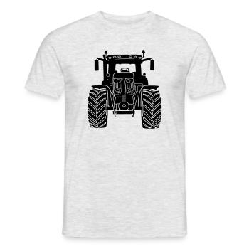 Vorderansicht des Ackerschleppers - Männer T-Shirt - Grau meliert - Vorne - AI Model Male 178 dark (178cm)