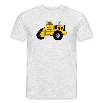 Yellow Roller machine - Men's T-Shirt - heather grey - Front - AI Model Male 178 dark (178cm)