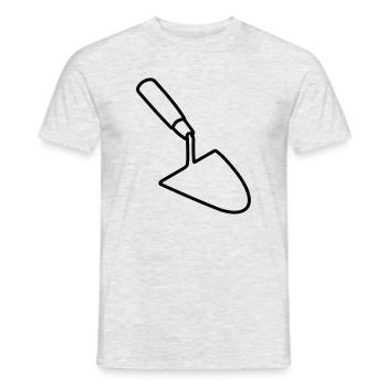 Truelle maçonne - T-shirt homme - gris chiné - Devant - AI Model Male 178 dark (178cm)