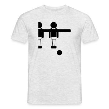 Retro Table Football Foosball Design - Goal Getter - Men's T-Shirt - heather grey - Front - AI Model Male 178 dark (178cm)