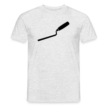 Outil de menuiserie de maçon de clou de jointoiement - T-shirt homme - gris chiné - Devant - AI Model Male 178 dark (178cm)