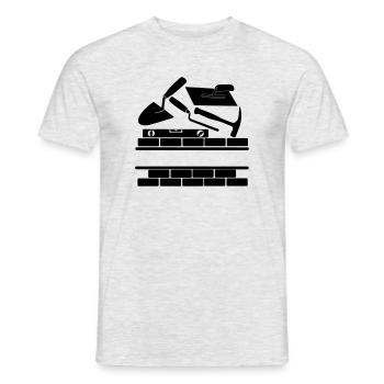 Freimaurer-Logo - Männer T-Shirt - Grau meliert - Vorne - AI Model Male 178 dark (178cm)