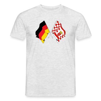 Flag Germany, Bremen - Men's T-Shirt - heather grey - Front - AI Model Male 178 dark (178cm)
