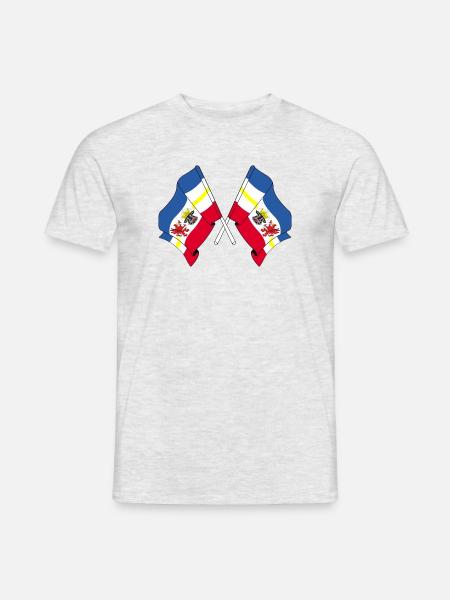 Two flags Mecklenburg Vorpommern - Men's T-Shirt - heather grey