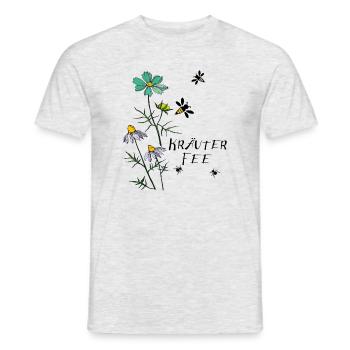 Herb Fairy, Bee, Ant - Men's T-Shirt - heather grey - Front - AI Model Male 178 dark (178cm)