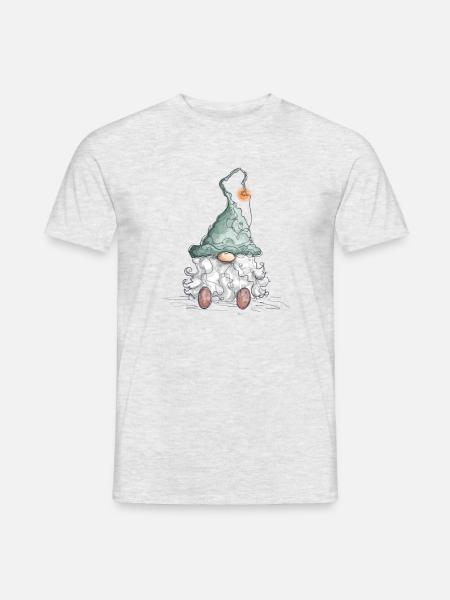 Gnome Dwarf Christmas Gnome Holidays - Men's T-Shirt - heather grey