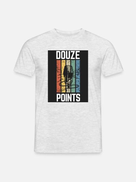 Douze Points Eurovision - Männer T-Shirt - Grau meliert