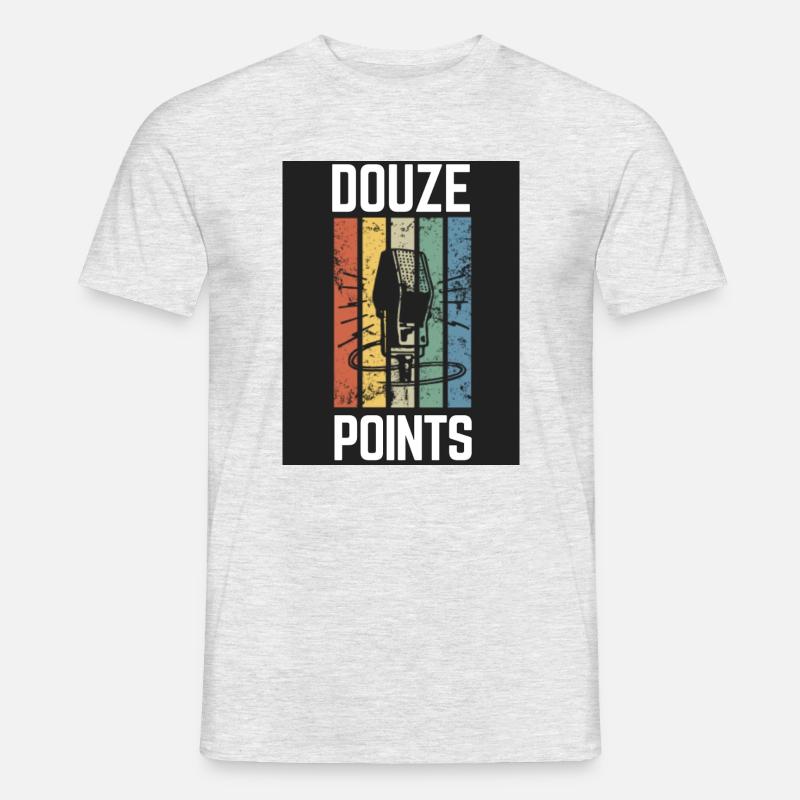 Douze Points Eurovision - Männer T-Shirt - Grau meliert