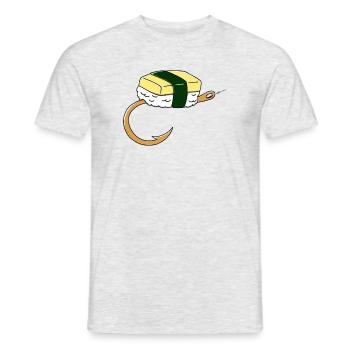 Sushi Bait - Men's T-Shirt - heather grey - Front - AI Model Male 178 dark (178cm)