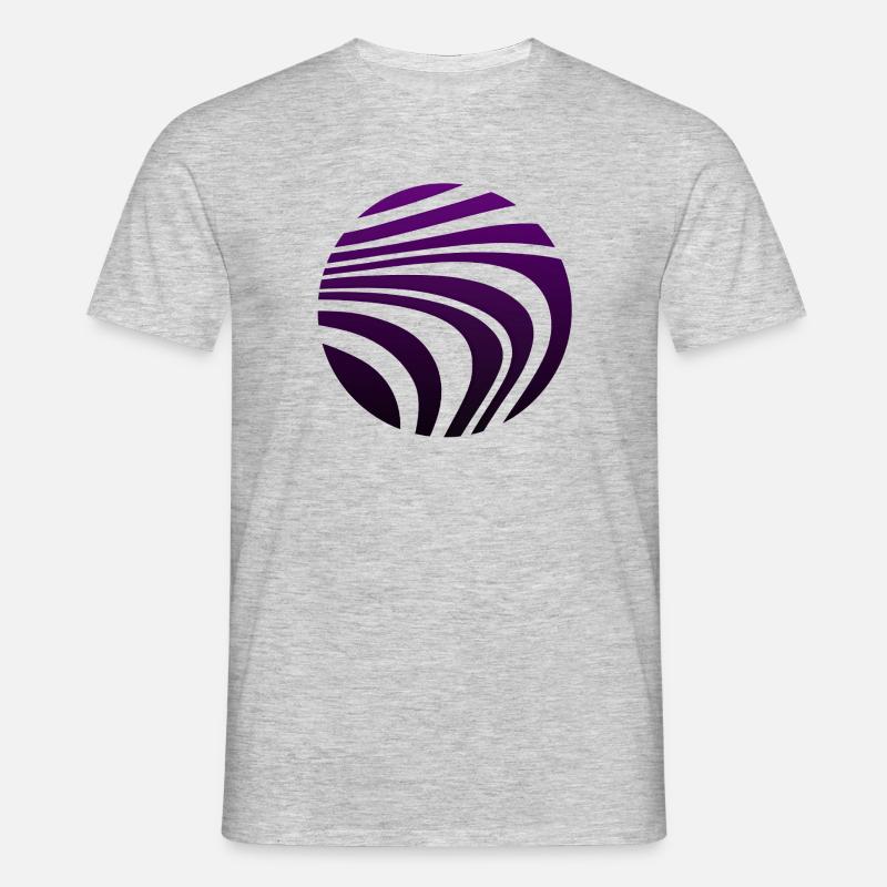 Psychedelic Pattern Violet Gradient - Men's T-Shirt - heather grey