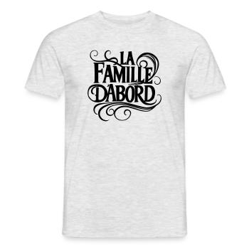 La Famille D'abord - Papa Maman Enfants - T-shirt homme - gris chiné - Devant - AI Model Male 178 dark (178cm)