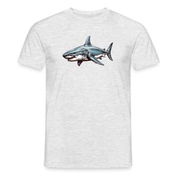 Marée de requin - T-shirt homme - gris chiné - Devant - AI Model Male 178 dark (178cm)