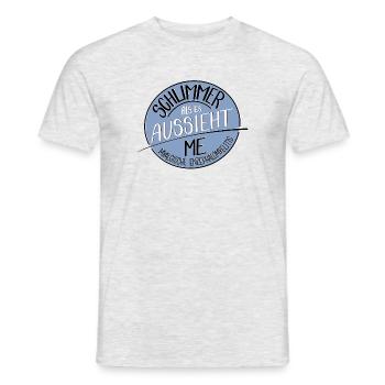 Schlimmer als es aussieht, ME - Männer T-Shirt - Grau meliert - Vorne - AI Model Male 178 dark (178cm)