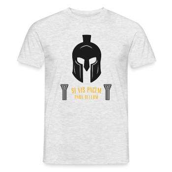 Sparta Fitness Motivation Fashion T-Shirt - Men's T-Shirt - heather grey - Front - AI Model Male 178 dark (178cm)