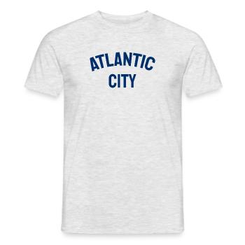Atlantic City - Fondé en 1854 - New Jersey - États-Unis - T-shirt homme - gris chiné - Devant - AI Model Male 178 dark (178cm)