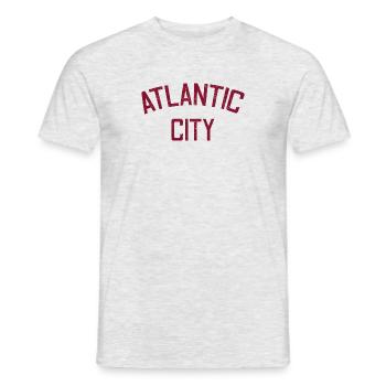 Atlantic City - Fondé en 1854 - New Jersey - États-Unis - T-shirt homme - gris chiné - Devant - AI Model Male 178 dark (178cm)