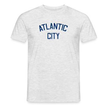 Atlantic City - Fondé en 1854 - New Jersey - États-Unis - T-shirt homme - gris chiné - Devant - AI Model Male 178 dark (178cm)