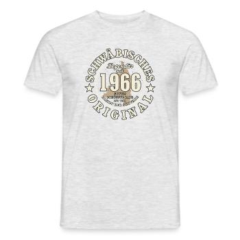 60th Birthday 2026 Swabian Original Gift - Men's T-Shirt - heather grey - Front - AI Model Male 178 dark (178cm)
