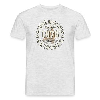 50e anniversaire 2026 Cadeau original souabe - T-shirt homme - gris chiné - Devant - AI Model Male 178 dark (178cm)