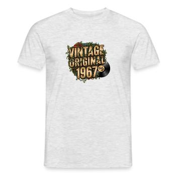 Vintage Original 1967 - T-shirt homme - gris chiné - Devant - AI Model Male 178 dark (178cm)