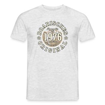 50. Geburtstag 2026 Boarisches Original Geschenk - Männer T-Shirt - Grau meliert - Vorne - AI Model Male 178 dark (178cm)