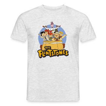 Familie Feuerstein Bedrock Zauber Kessel Trubel - Männer T-Shirt - Grau meliert - Vorne - AI Model Male 178 dark (178cm)