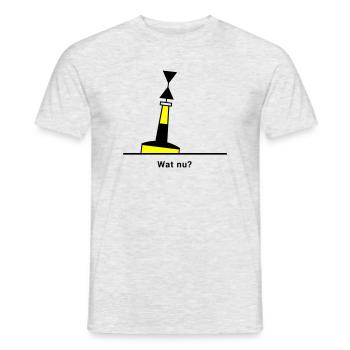 Tonne - Boje Nordsee Segeln Ostsee Maritim - Männer T-Shirt - Grau meliert - Vorne - AI Model Male 178 dark (178cm)
