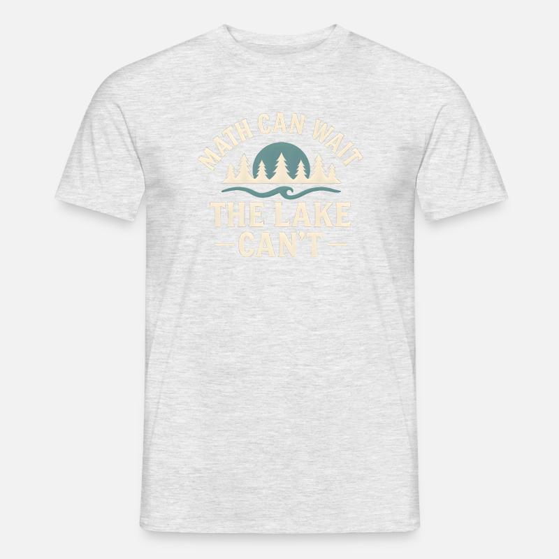 Le lac a hâte - T-shirt homme - gris chiné