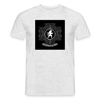 Minotaurus White - Männer T-Shirt - Grau meliert - Vorne - AI Model Male 178 dark (178cm)