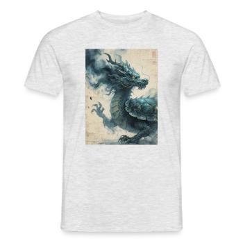Cosmic Harmony: Xuangui – Infinity - Men's T-Shirt - heather grey - Front - AI Model Male 178 dark (178cm)