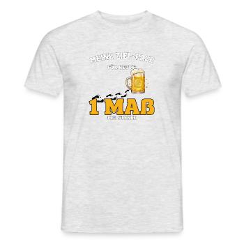 Ziel Pace: Eine Maß pro Stunde - Männer T-Shirt - Grau meliert - Vorne - AI Model Male 178 dark (178cm)