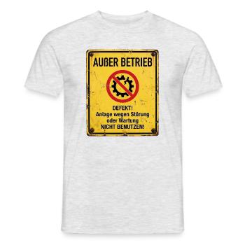 Kaputt - Männer T-Shirt - Grau meliert - Vorne - AI Model Male 178 dark (178cm)