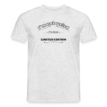 Je ne suis pas bizarre, je suis juste en édition limitée - T-shirt homme - gris chiné - Devant - AI Model Male 178 dark (178cm)