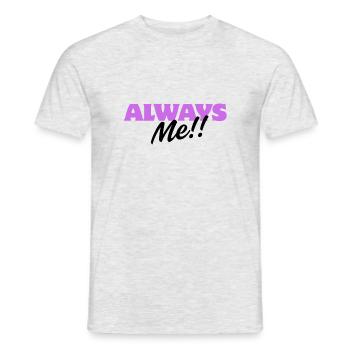 Toujours moi !! – Personnalité Fun Design - T-shirt homme - gris chiné - Devant - AI Model Male 178 dark (178cm)