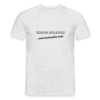 Innere Stille | Konstruktives Rauschen - Männer T-Shirt - Grau meliert - Vorne - AI Model Male 178 dark (178cm)