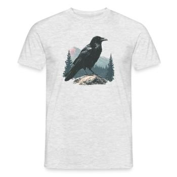 Raven Vintage - T-shirt homme - gris chiné - Devant - AI Model Male 178 dark (178cm)