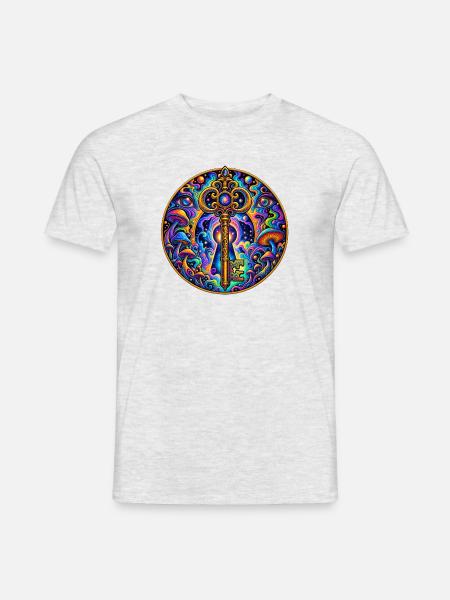 Schlüssel - Männer T-Shirt - Grau meliert