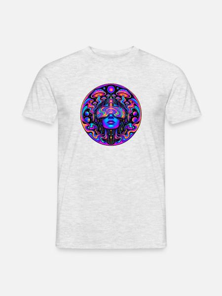 Cyberpunk - Männer T-Shirt - Grau meliert