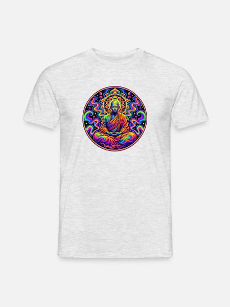 Mönch - Männer T-Shirt - Grau meliert