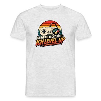 Gamer Geburtstag älter werden - Männer T-Shirt - Grau meliert - Vorne - AI Model Male 178 dark (178cm)