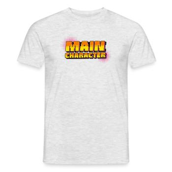 MAIN CHARACTER - Männer T-Shirt - Grau meliert - Vorne - AI Model Male 178 dark (178cm)