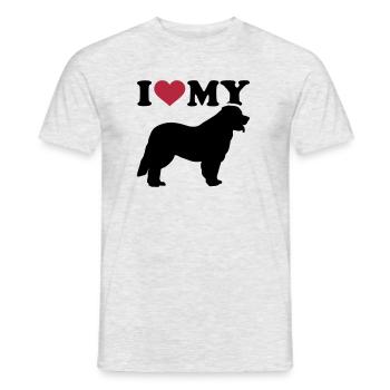 Leonberger - Männer T-Shirt - Grau meliert - Vorne - AI Model Male 178 dark (178cm)
