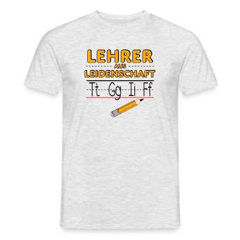Lehrer Humor tgif lustige Lehrersprüche Geschenk - Männer T-Shirt - Grau meliert - Vorne - AI Model Male 178 dark (178cm)