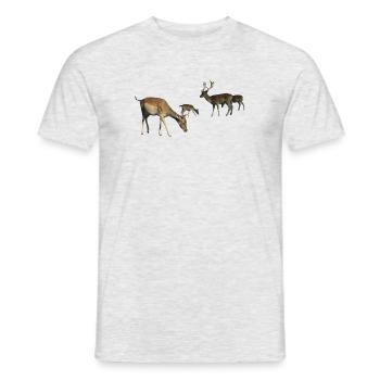 Daim - T-shirt homme - gris chiné - Devant - AI Model Male 178 dark (178cm)